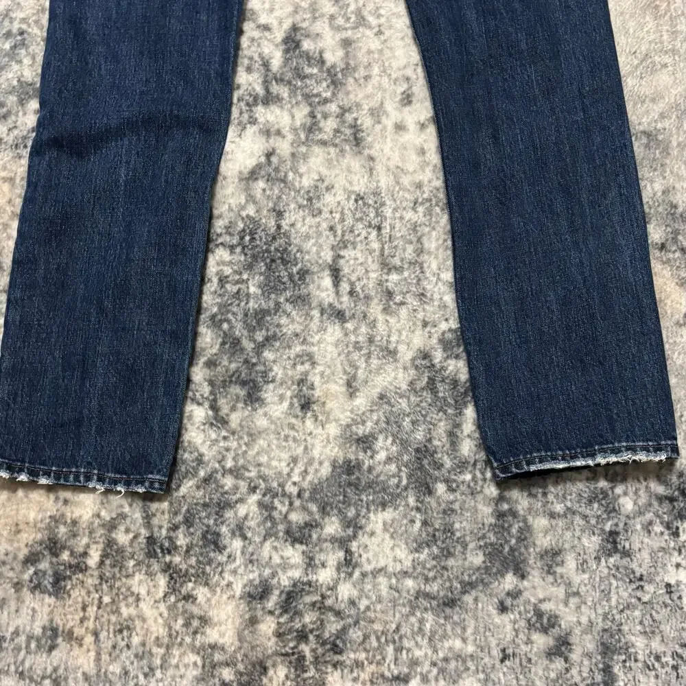 J.Crew 404 Straight Leg Jeans Mens W32 L34 Dark Wash Denim
